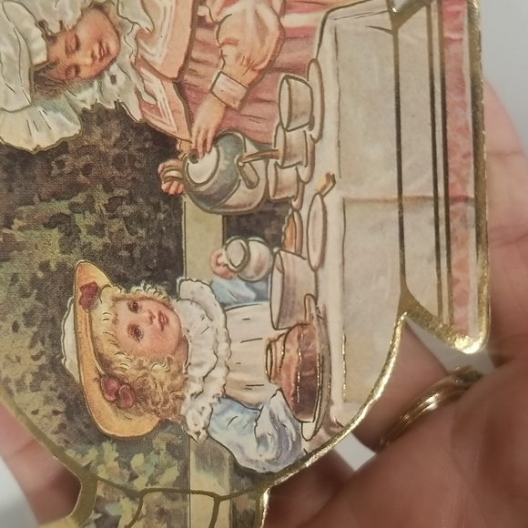 Vintage Tea Set Container 1983 miniature Gold set. - Picture 5 of 9